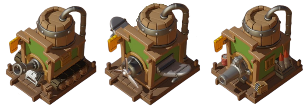 戦車バー、航空バー、ロケランバー