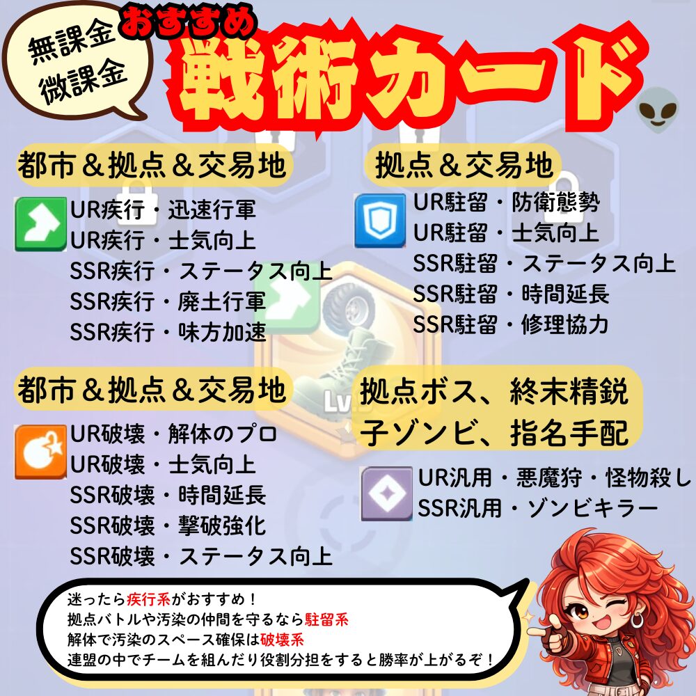 おすすめ戦術カード